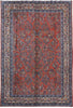 Load image into Gallery viewer, 8&#39; x 12&#39; Coral Persian Sarouk Quality Wool Rug 81838