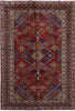 Load image into Gallery viewer, 6.11 x 10 Dusty Red Persian Hamadan Rug 81841