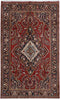 Load image into Gallery viewer, 6.9 x 11.2 Wine Red Persian Hamadan Rug 81853