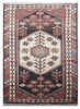 Load image into Gallery viewer, 4.8 x 5.11 Dark Brown Persian Hamadan Rug 81924