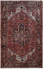 Load image into Gallery viewer, 7.11 x 10.9 Indian Red Persian Heriz Rug 82273