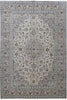 Load image into Gallery viewer, 8.2 x 12.1 Ivory Persian Signed Kashan Rug 82283