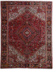 Load image into Gallery viewer, 9.2 x 11.11 Red Persian Heriz Rug 82350