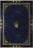 Load image into Gallery viewer, 9.2 x 11.5 CHINA ART DECO RUG 1930&#39;s Blue #F-5633