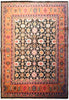 Load image into Gallery viewer, 7.11 x 10.3 Hand-knotted Mahal Rug BLACK CORAL#F-5675