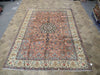 Load image into Gallery viewer, 8 x 11.5 Persian Coral Orange Rug Najafabad Esfahan #5014