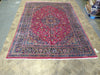 Load image into Gallery viewer, 9.8 x 13 Persian Burgundy Mashad Rug #5029