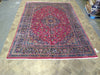 Load image into Gallery viewer, 9.8 x 13 Persian Burgundy Mashad Rug #5029