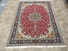 Load image into Gallery viewer, 7 x 10 FINER QUALITY Authentic Persian Tabriz Rug Wool and Silk 400 KPSI#5052