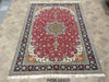 Load image into Gallery viewer, 7 x 10 FINER QUALITY Authentic Persian Tabriz Rug Wool and Silk 400 KPSI#5052