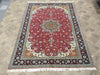 Load image into Gallery viewer, 7 x 10 FINER QUALITY Authentic Persian Tabriz Rug Wool and Silk 400 KPSI#5052