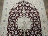 Load image into Gallery viewer, 5 x 8 Persian Naeen rug Wool &amp; silk Burgundy #5062