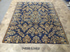 Load image into Gallery viewer, 8 x 10 Persian Antique Rug Sarouk Mohajeran Royal Blue #5093