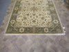 Load image into Gallery viewer, 8 x 10 Ivory Green Natural Wool rug Vegie dye #5335