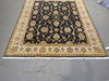 Load image into Gallery viewer, 8 x 10 BLACK Zigler Rug Natural Wool #5338