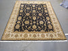 Load image into Gallery viewer, 8 x 10 BLACK Zigler Rug Natural Wool #5338