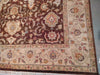 Load image into Gallery viewer, 8 x 8 SQUARE CHOCOLATE BROWN BURGUNDY Chobi Zigler Rug #5361