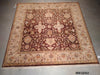 Load image into Gallery viewer, 8 x 8 SQUARE CHOCOLATE BROWN BURGUNDY Chobi Zigler Rug #5361