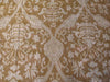 Load image into Gallery viewer, 8.10 x 13.1 OLIVE BROWN French Damask Flat Weave Handmade Rug #F-5508