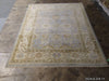 Load image into Gallery viewer, 8.2 x 9.11 Light Blue Oushak Wool New Rug F-5524