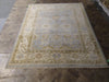 Load image into Gallery viewer, 8.2 x 9.11 Light Blue Oushak Wool New Rug F-5524