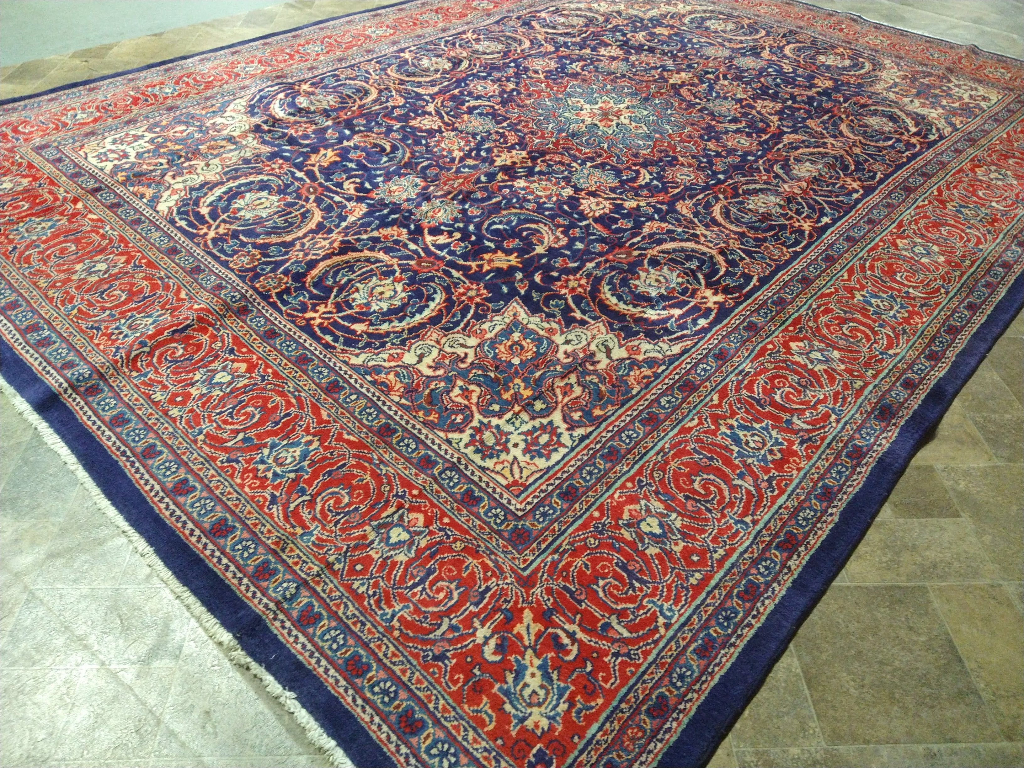 10x13 Antique Mustafi Mahal Rug – Centuries Rug Shoppe