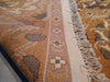 Load image into Gallery viewer, 9.0 x 12.3 Ivory, Army Honey Brown Wool New Rug #F-5581