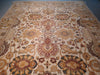 Load image into Gallery viewer, 9.0 x 12.3 Ivory, Army Honey Brown Wool New Rug #F-5581