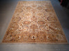 Load image into Gallery viewer, 9.0 x 12.3 Ivory, Army Honey Brown Wool New Rug #F-5581