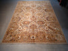 Load image into Gallery viewer, 9.0 x 12.3 Ivory, Army Honey Brown Wool New Rug #F-5581