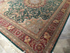 Load image into Gallery viewer, 8 x 10 Emerald Green Wool and Silk Tabriz Rug Fine Quality #F-5610