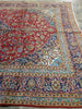 Load image into Gallery viewer, 9.6 x 13.10 Persian Red Blue traditional Kashan Rug - Pre Owned #F-5625