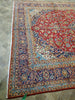 Load image into Gallery viewer, 9.6 x 13.10 Persian Red Blue traditional Kashan Rug - Pre Owned #F-5625