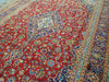 Load image into Gallery viewer, 9.6 x 13.10 Persian Red Blue traditional Kashan Rug - Pre Owned #F-5625