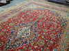 Load image into Gallery viewer, 9.6 x 13.10 Persian Red Blue traditional Kashan Rug - Pre Owned #F-5625