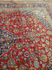 Load image into Gallery viewer, 9.6 x 13.10 Persian Red Blue traditional Kashan Rug - Pre Owned #F-5625