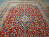 Load image into Gallery viewer, 9.6 x 13.10 Persian Red Blue traditional Kashan Rug - Pre Owned #F-5625