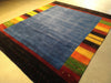 Load image into Gallery viewer, 8.3 x 9.10 Gabbeh Area Rug Royal Blue Handmade in India HAPPY CARPET #F-5644