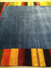 Load image into Gallery viewer, 8.3 x 9.10 Gabbeh Area Rug Royal Blue Handmade in India HAPPY CARPET #F-5644