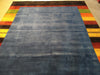 Load image into Gallery viewer, 8.3 x 9.10 Gabbeh Area Rug Royal Blue Handmade in India HAPPY CARPET #F-5644