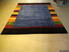 Load image into Gallery viewer, 8.3 x 9.10 Gabbeh Area Rug Royal Blue Handmade in India HAPPY CARPET #F-5644