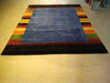 Load image into Gallery viewer, 8.3 x 9.10 Gabbeh Area Rug Royal Blue Handmade in India HAPPY CARPET #F-5644