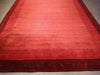 Load image into Gallery viewer, 9.1 x 11.10 SOLID RED CONTEMPORARY AREA RUG Handmade in India #F-5647