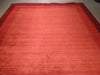 Load image into Gallery viewer, 9.1 x 11.10 SOLID RED CONTEMPORARY AREA RUG Handmade in India #F-5647