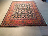 Load image into Gallery viewer, 7.11 x 10.3 Hand-knotted Mahal Rug BLACK CORAL#F-5675