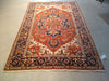 Load image into Gallery viewer, 6.1 x 8.11 New Handmade Serapi Natural Wool Rug Decorative Colors #F-5721