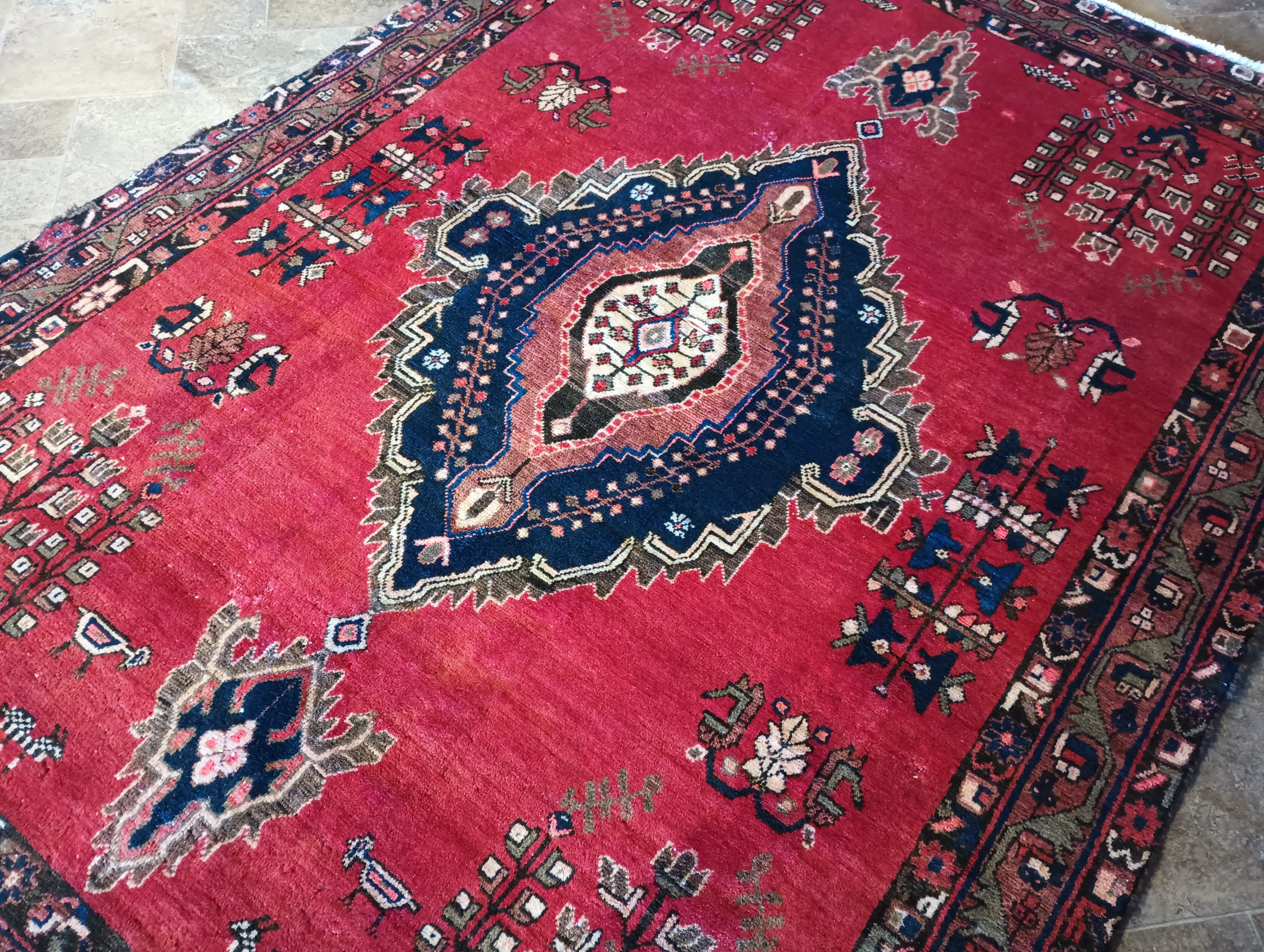 Tribal Persian Mini Rug No. r5344 - J&D Oriental Rugs Co