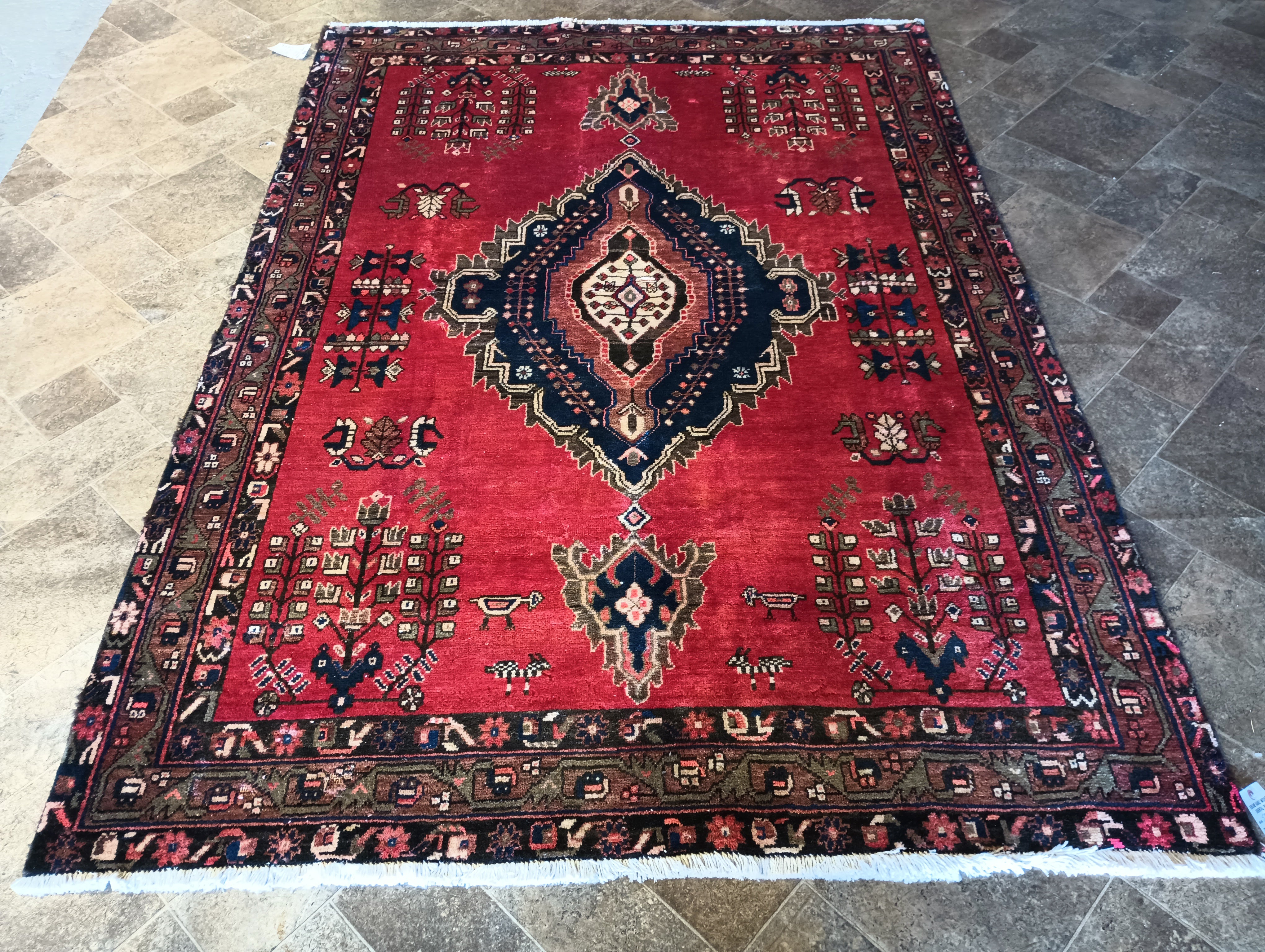 Tribal Persian Mini Rug No. r5344 - J&D Oriental Rugs Co