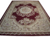 Load image into Gallery viewer, 6 x 9 French Aubusson Weave Rug Burgundy #11230