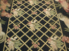 Load image into Gallery viewer, 6&#39; x 9&#39; Black Needlepoint Rug ROOSTER  #PIX-11312